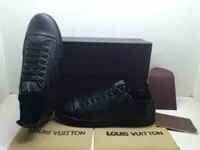 chaussures louis vuitton celebre marque hommes 2013 cuir grid noir